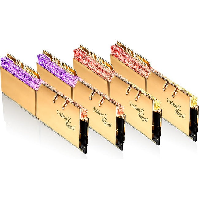 G.SKILL Trident Z Royal RAM Module for Motherboard - 128 GB (4 x 32GB) - DDR4-3600/PC4-28800 DDR4 SDRAM - 3600 MHz - CL18 - 1.35 V G.SKILL Trident Z Royal RAM Module for Motherboard - 128 GB (4 x 32GB) - DDR4-3600/PC4-28800 DDR4 SDRAM - 3600 MHz - CL18 - 1.35 V